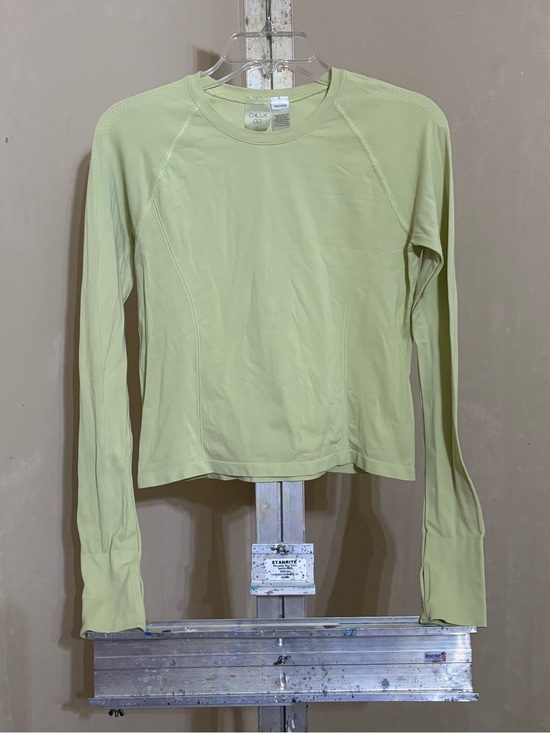 Calia Tops - CALIA by Carrie Underwood Seamless Long Sleeve Athletic Top Chartreuse Green Sm